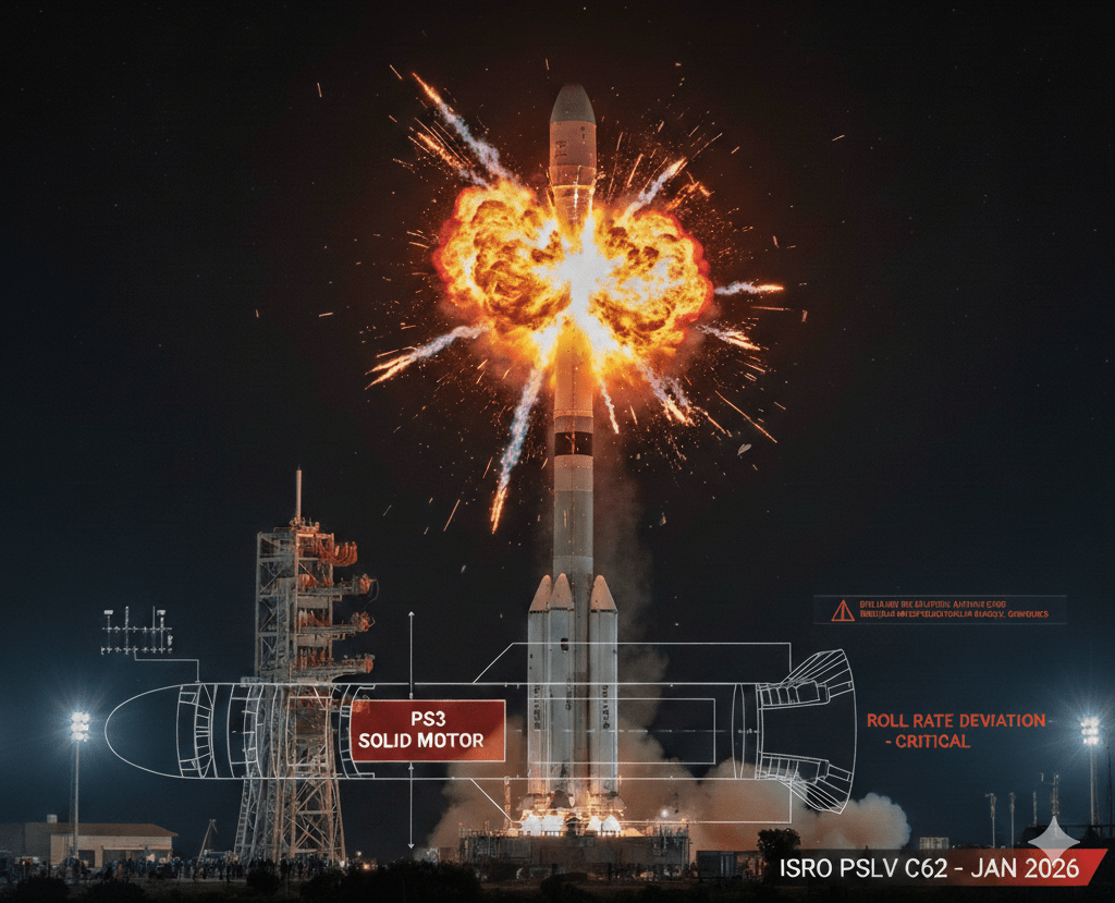 PSLV-C62 Failure Analysis: Why ISRO’s Workhorse is Struggling in SpaceX&nbsp;era!